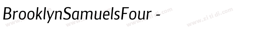 BrooklynSamuelsFour 字体转换